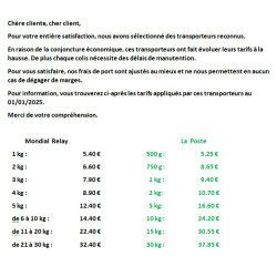 Information sur les frais...
